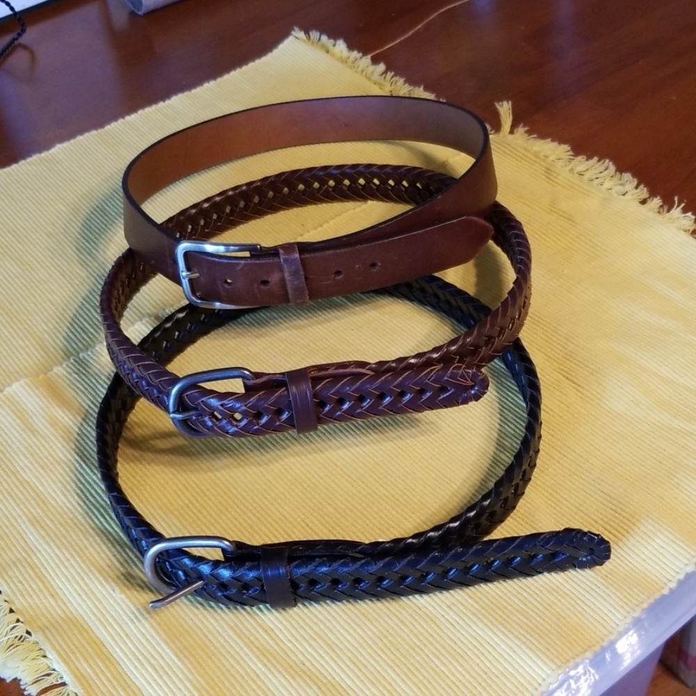 Bundle of 3 Belts, all genuine leather